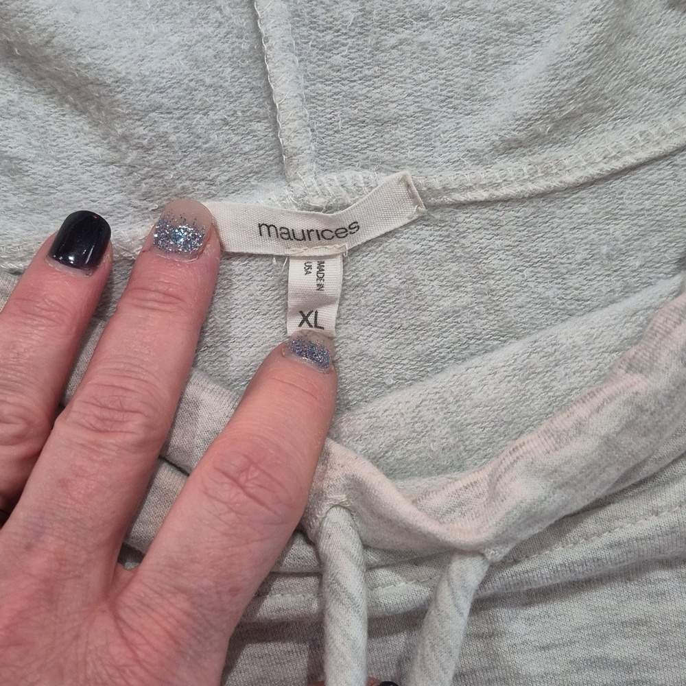 Maurices Heather Gray Pullover Hoodie - Picture 3 of 5